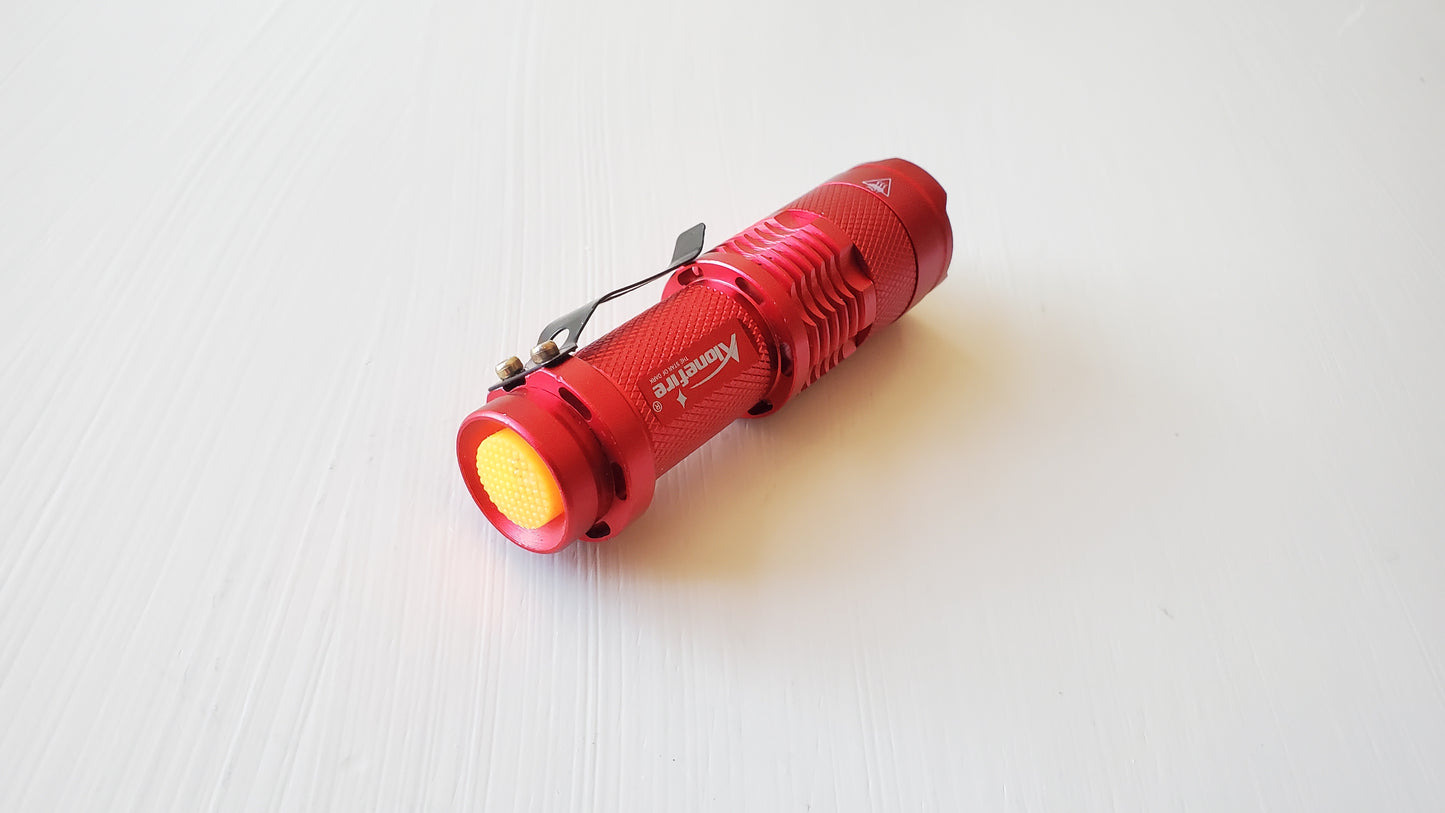 Red Aluminum Flashlight