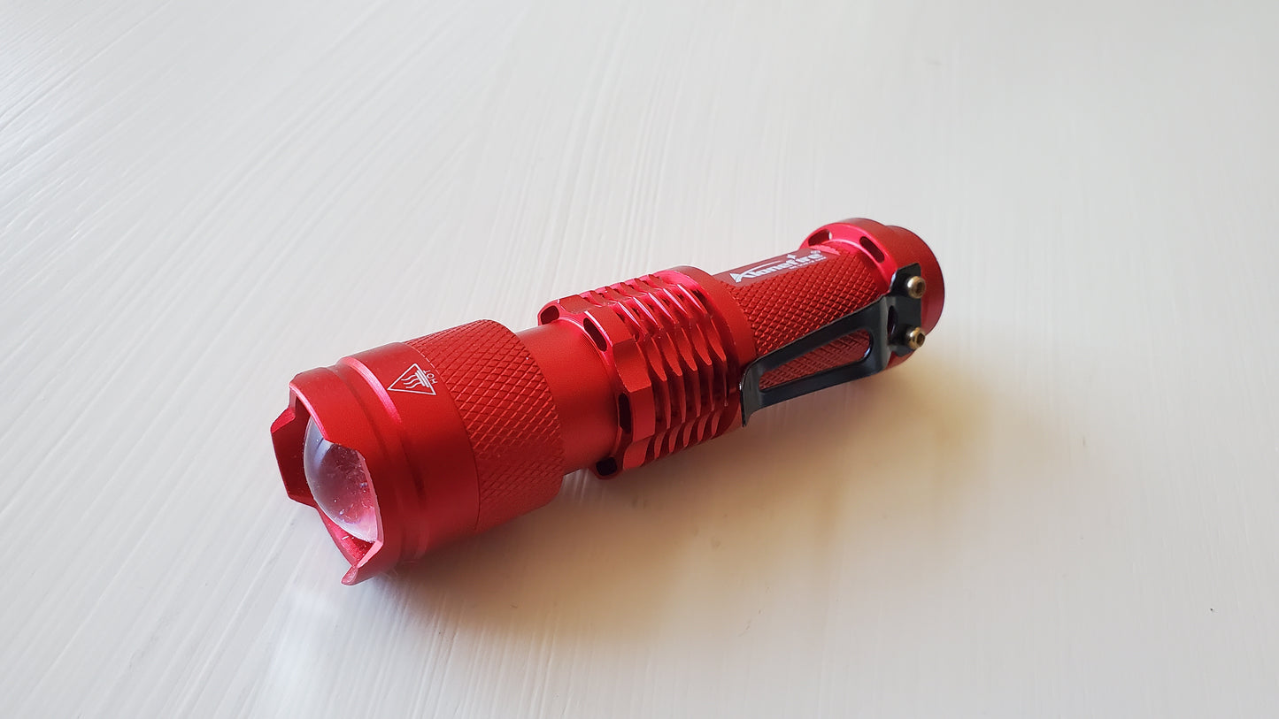 Red Aluminum Flashlight