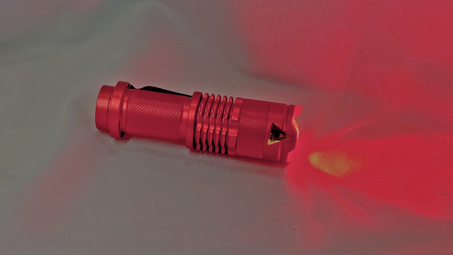 Red Aluminum Flashlight