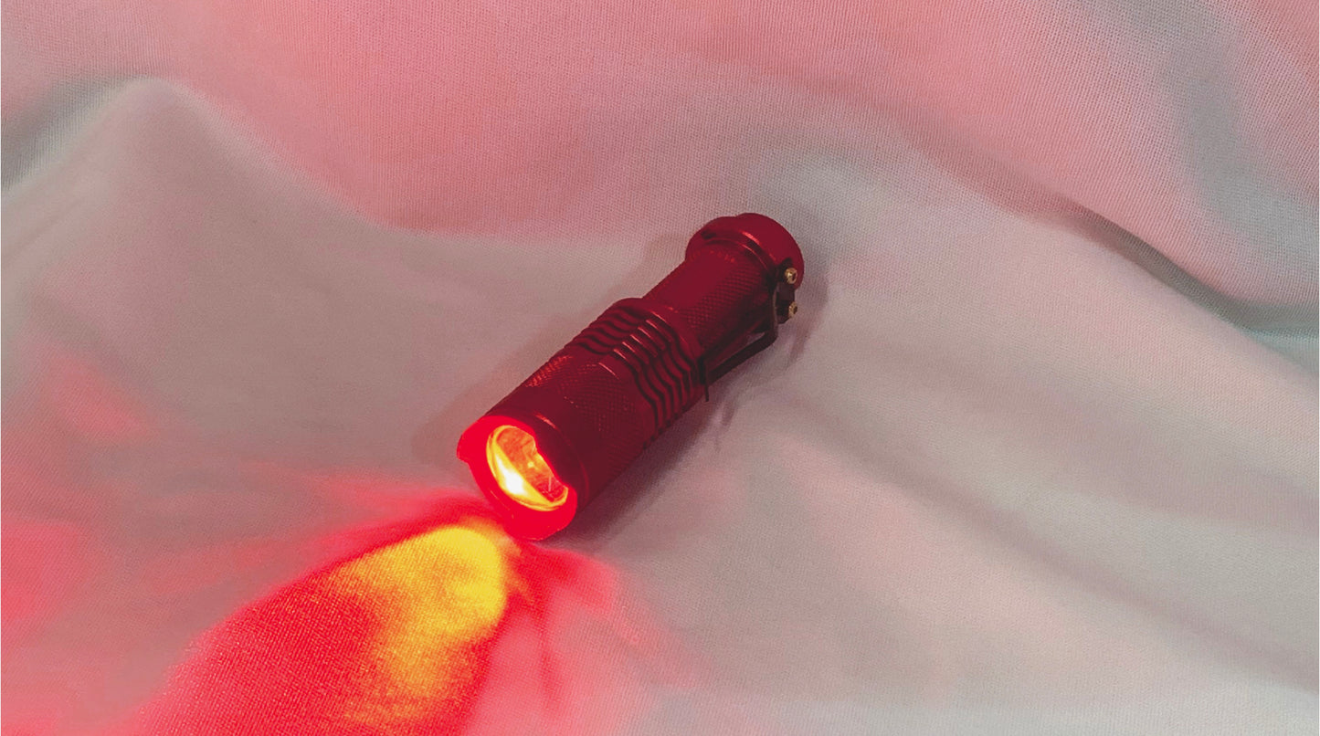 Red Aluminum Flashlight