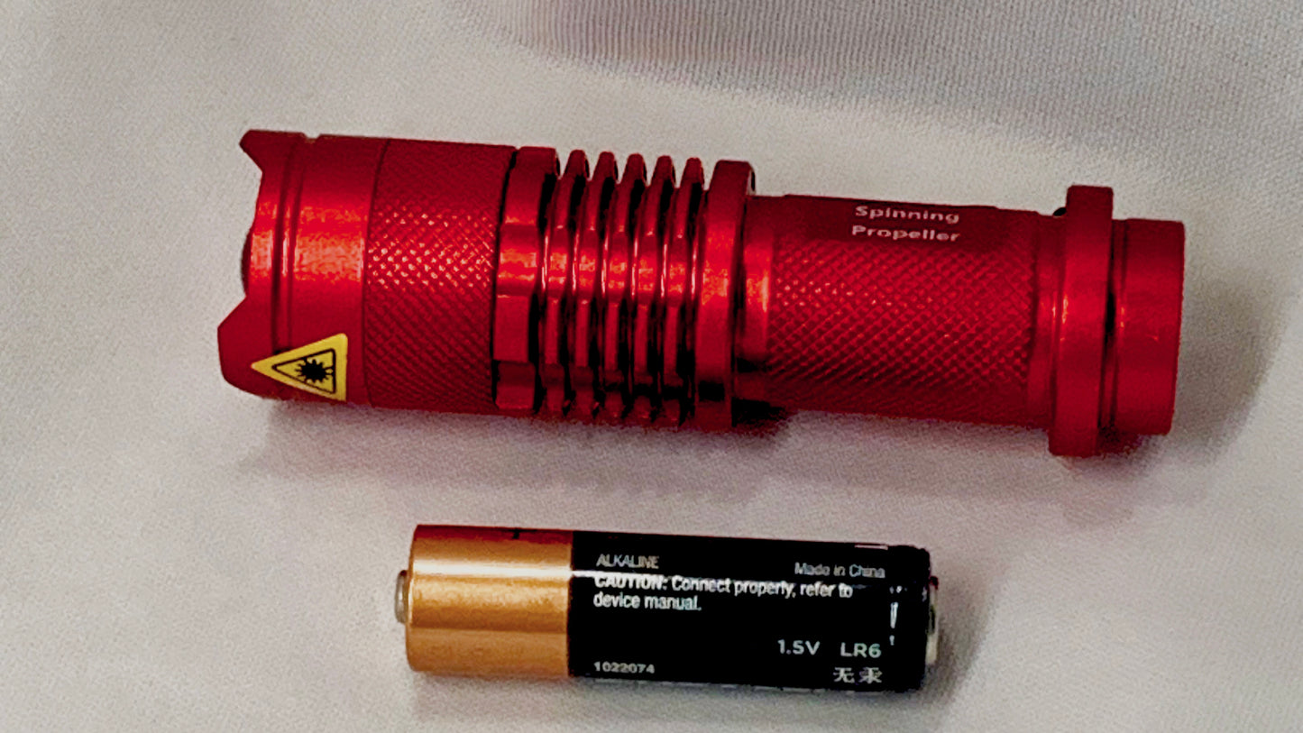 Red Aluminum Flashlight